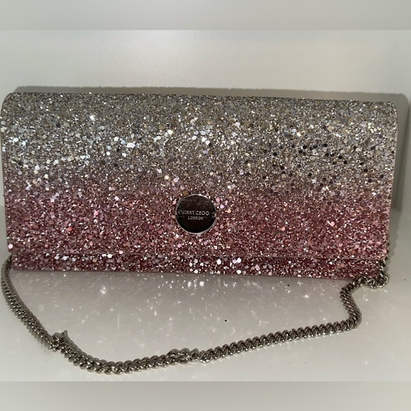 Jimmy choo fie flamingo and Platinum clutch - Picture 2 of 6